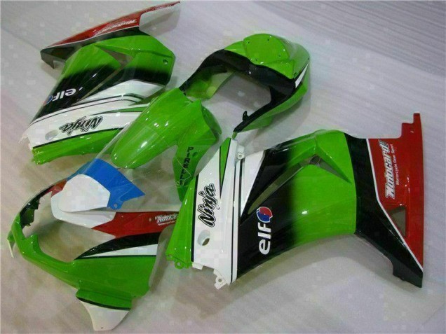 Blanco Verde Negro Ninja Carenado Moto Kawasaki EX250 2008-2012 Blanco Verde Negro Ninja Carenado Moto Kawasaki EX250 2008-2012