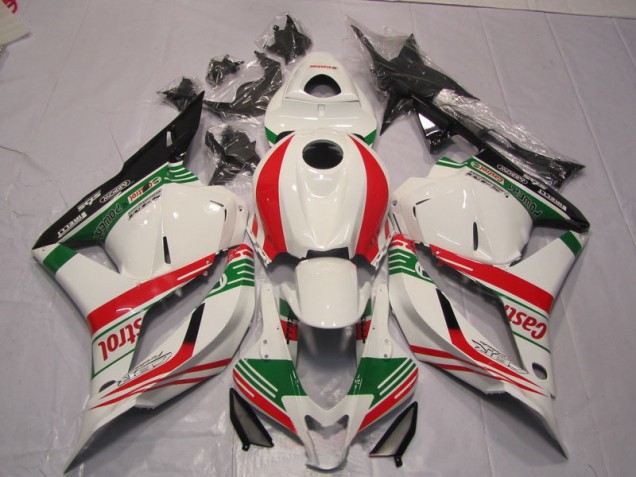 Blanco Verde Rojo Carenado Moto Honda CBR 600 RR 2009-2012 Blanco Verde Rojo Carenado Moto Honda CBR 600 RR 2009-2012