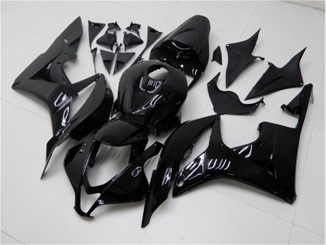 Brillante Negro Carenado Moto Honda CBR 600 RR 2007-2008 Brillante Negro Carenado Moto Honda CBR 600 RR 2007-2008
