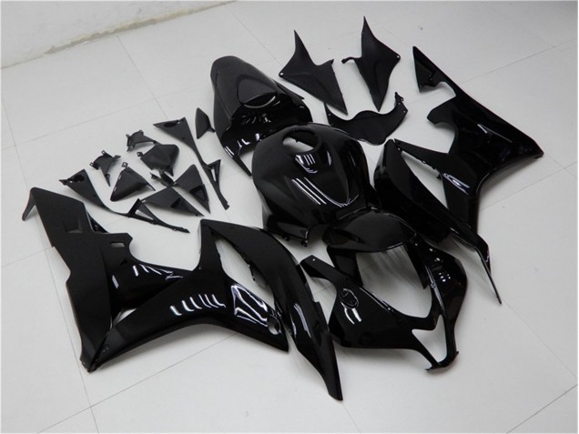 Brillante Negro Carenado Moto Honda CBR 600 RR 2007-2008 Brillante Negro Carenado Moto Honda CBR 600 RR 2007-2008