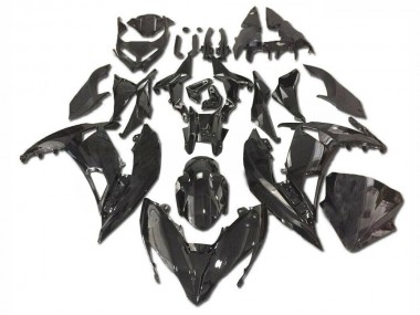 Brillante Negro Carenado Moto Kawasaki EX650 2017-2019