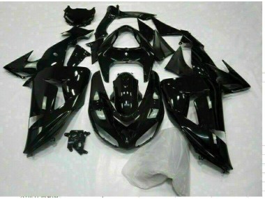 Brillante Negro Carenado Moto Kawasaki ZX10R 2006-2007