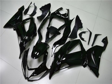 Brillante Negro Carenado Moto Kawasaki ZX6R 2013-2018