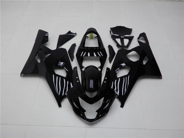 Brillante Negro Carenado Moto Suzuki GSXR 600 / 750 K4 2004-2005 Brillante Negro Carenado Moto Suzuki GSXR 600 / 750 K4 2004-2005