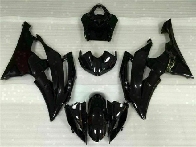 Brillante Negro Carenado Moto Yamaha R6 2008-2016 Brillante Negro Carenado Moto Yamaha R6 2008-2016