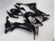 Brillante Negro Carrocería Motocicletas Kawasaki ZX10R 2008-2010 Brillante Negro Carrocería Motocicletas Kawasaki ZX10R 2008-2010