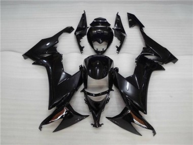Brillante Negro Carrocería Motocicletas Kawasaki ZX10R 2008-2010