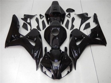 Brillante Negro Kit Carenado Moto Honda CBR 1000 RR 2006-2007