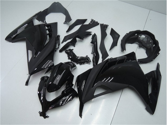 Brillante Negro Mate Carenado Moto Kawasaki EX300 2013-2016 Brillante Negro Mate Carenado Moto Kawasaki EX300 2013-2016