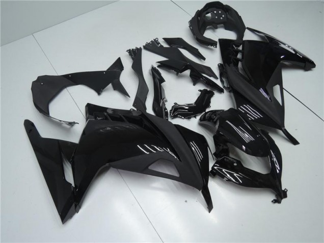 Brillante Negro Mate Carenado Moto Kawasaki EX300 2013-2016 Brillante Negro Mate Carenado Moto Kawasaki EX300 2013-2016