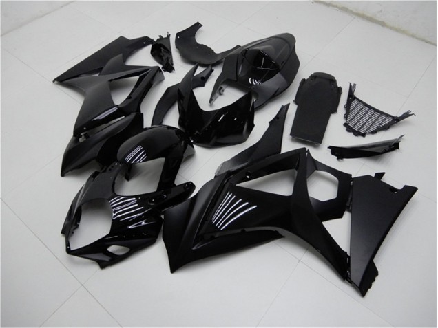 Brillante Negro Mate Carenado Moto Suzuki GSXR 1000 K7 2007-2008 Brillante Negro Mate Carenado Moto Suzuki GSXR 1000 K7 2007-2008