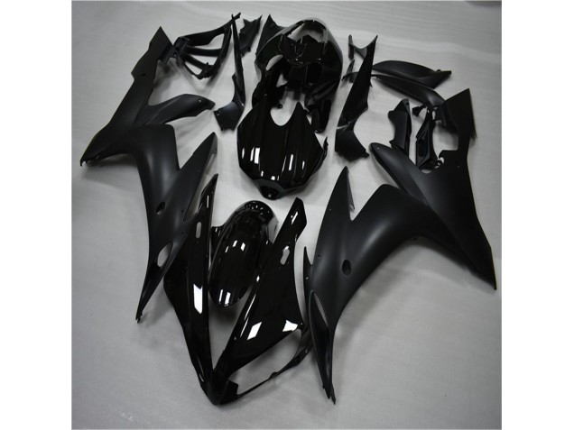 Brillante Negro Mate Carenado Moto Yamaha R1 2004-2006 Brillante Negro Mate Carenado Moto Yamaha R1 2004-2006