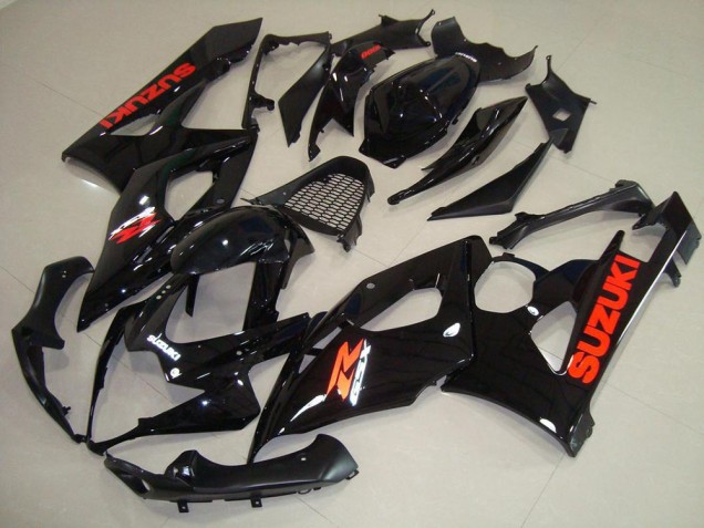 Brillante Negro Rojo Pegatinas Carenado Moto Suzuki GSXR 1000 K5 2005-2006 Brillante Negro Rojo Pegatinas Carenado Moto Suzuki GSXR 1000 K5 2005-2006