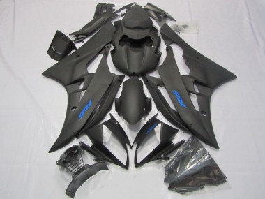 Calcomanía negra y azul Carenado Moto Yamaha R6 2006-2007