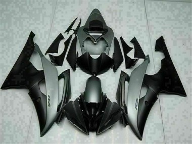 Gris Negro ABS Carenado Motocicleta Yamaha R6 2008-2016