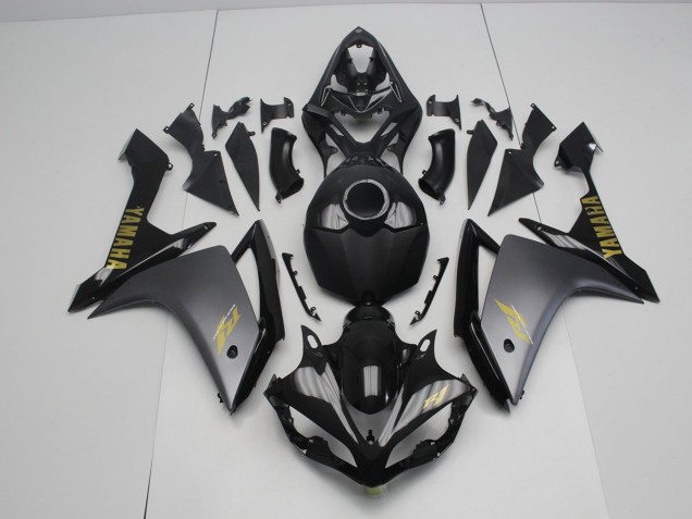 Gris Negro Carenado Moto Yamaha R1 2007-2008 Gris Negro Carenado Moto Yamaha R1 2007-2008