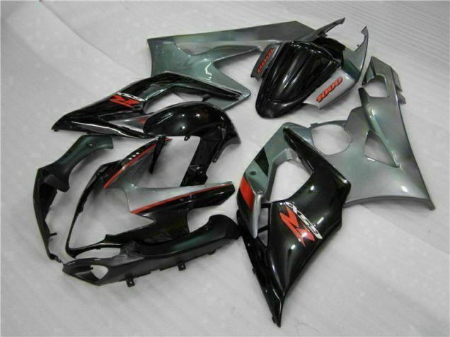 Gris Negro Carenado & Plástico Moto Suzuki GSXR 1000 K5 2005-2006 Gris Negro Carenado & Plástico Moto Suzuki GSXR 1000 K5 2005-2006