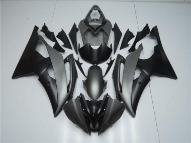 Gris Negro Inyección Kit Carenado Moto Yamaha R6 2008-2016