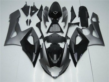 Gris Negro Kits Carenado Moto Suzuki GSXR 1000 K5 2005-2006