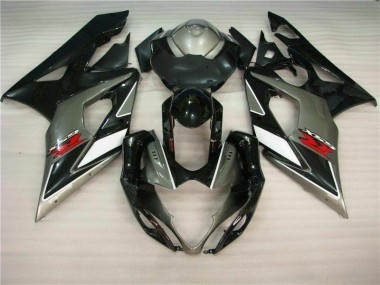 Gris Negro Kits Completo Carenado Moto Suzuki GSXR 1000 K5 2005-2006