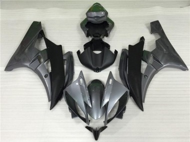 Gris Negro Plástica Moto Yamaha R6 2006-2007