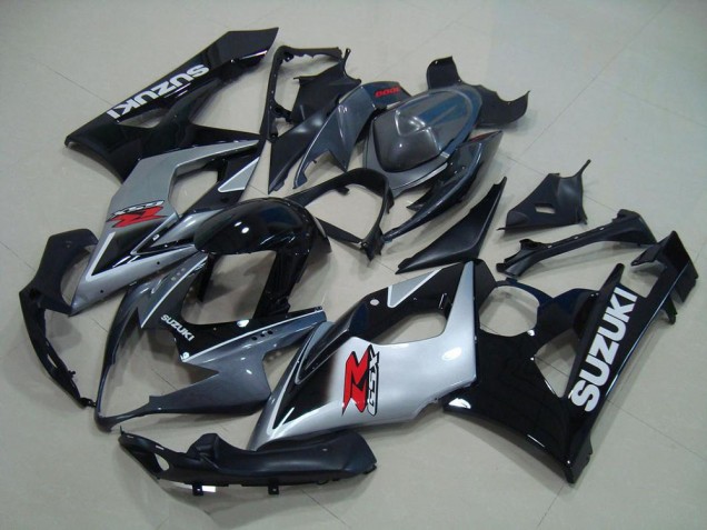 Gris Negro Plata Carenado Moto Suzuki GSXR 1000 K5 2005-2006 Gris Negro Plata Carenado Moto Suzuki GSXR 1000 K5 2005-2006