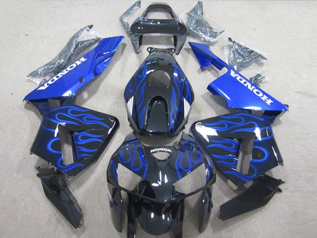 Llama azul negra Carenado Moto Honda CBR 600 RR 2005-2006 Llama azul negra Carenado Moto Honda CBR 600 RR 2005-2006