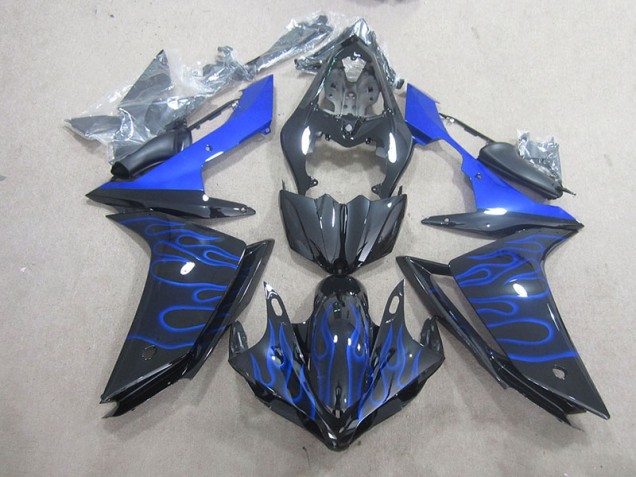 Llama azul negra Carenado Moto Yamaha R1 2007-2008 Llama azul negra Carenado Moto Yamaha R1 2007-2008