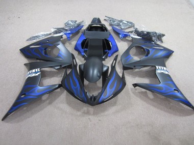 Llama azul negra Kit Completo Carenado Moto Yamaha R6 2003-2005