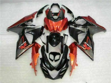 Marrón Negro Kit Carenado Moto Suzuki GSXR 1000 K9 2009-2016