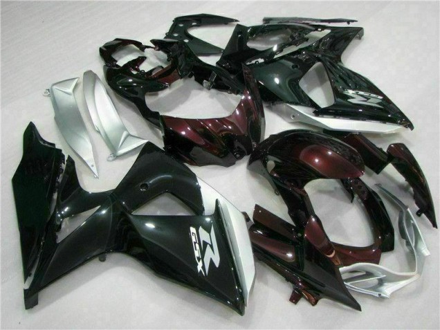 Marrón Negro Kits Completo Carenado Moto ABS Suzuki GSXR 1000 K9 2009-2016 Marrón Negro Kits Completo Carenado Moto ABS Suzuki GSXR 1000 K9 2009-2016