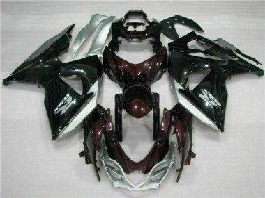 Marrón Negro Kits Completo Carenado Moto ABS Suzuki GSXR 1000 K9 2009-2016
