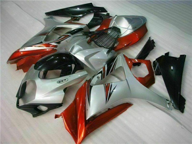 Marrón Plata Carenado Moto Suzuki GSXR 1000 K7 2007-2008 Marrón Plata Carenado Moto Suzuki GSXR 1000 K7 2007-2008