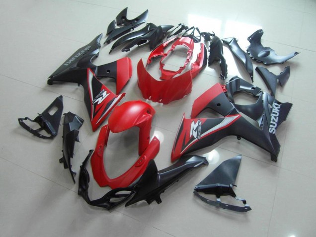 Mate Rojo Negro Carenado Moto Suzuki GSXR 1000 K9 2009-2016 Mate Rojo Negro Carenado Moto Suzuki GSXR 1000 K9 2009-2016