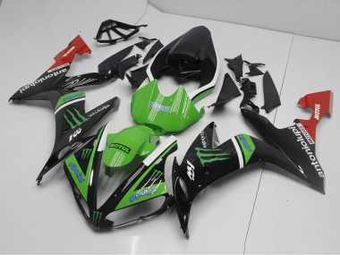 Monster Verde Carenado Moto Yamaha R1 2004-2006
