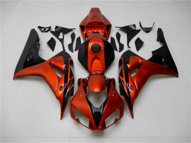 Naranja Negro Carenado Moto Honda CBR 1000 RR 2006-2007