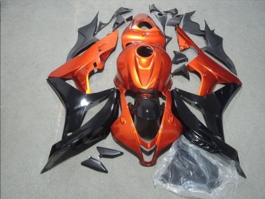 Naranja Negro Carenado Moto Honda CBR 600 RR 2007-2008