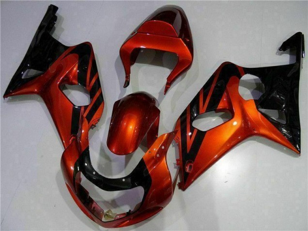 Naranja Negro Carenado Moto Suzuki GSXR 1000 K1 2000-2002 Naranja Negro Carenado Moto Suzuki GSXR 1000 K1 2000-2002