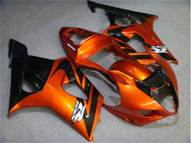 Naranja Negro Carenado Moto Suzuki GSXR 1000 K3 2003-2004 Naranja Negro Carenado Moto Suzuki GSXR 1000 K3 2003-2004