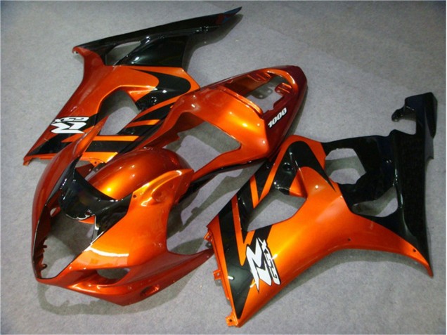 Naranja Negro Carenado Moto Suzuki GSXR 1000 K3 2003-2004 Naranja Negro Carenado Moto Suzuki GSXR 1000 K3 2003-2004