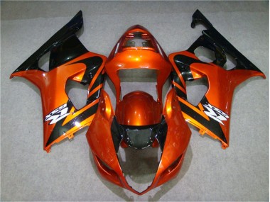 Naranja Negro Carenado Moto Suzuki GSXR 1000 K3 2003-2004