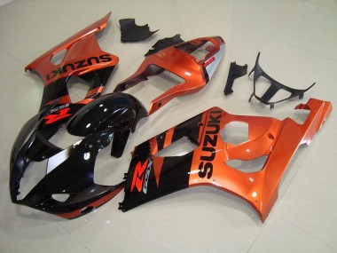 Naranja & Negro Carenado Moto Suzuki GSXR 1000 K3 2003-2004