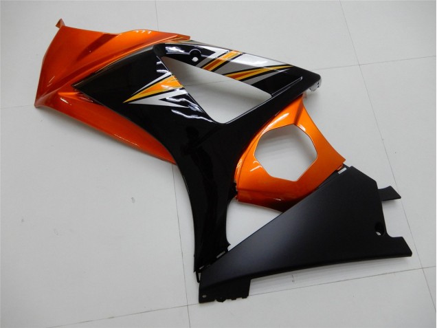 Naranja Negro Carenado Moto Suzuki GSXR 1000 K7 2007-2008 Naranja Negro Carenado Moto Suzuki GSXR 1000 K7 2007-2008