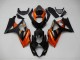 Naranja Negro Carenado Moto Suzuki GSXR 1000 K7 2007-2008 Naranja Negro Carenado Moto Suzuki GSXR 1000 K7 2007-2008