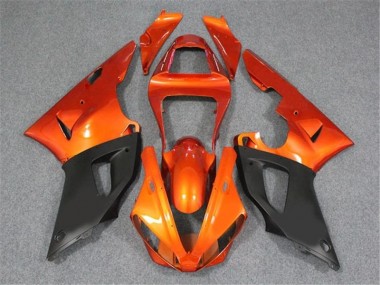 Naranja Negro Carenado Moto Yamaha R1 2000-2001