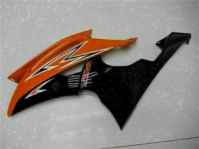 Naranja Negro Carenado Moto Yamaha R6 2008-2016 Naranja Negro Carenado Moto Yamaha R6 2008-2016