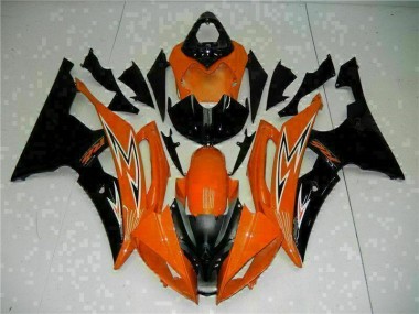Naranja Negro Carenado Moto Yamaha R6 2008-2016