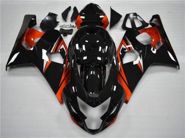 Naranja Negro Carenados Moto Suzuki GSXR 600 / 750 K4 2004-2005