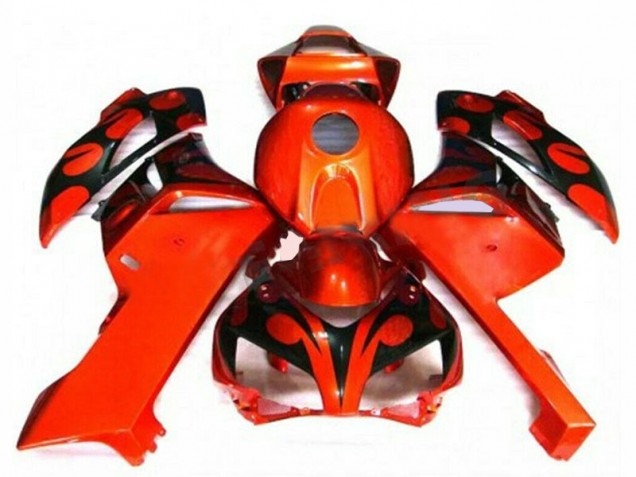 Naranja Negro Kit Carenado Moto Honda CBR 1000 RR 2004-2005 Naranja Negro Kit Carenado Moto Honda CBR 1000 RR 2004-2005