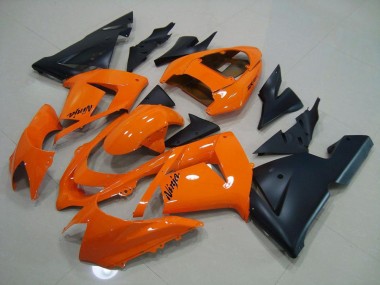 Naranja Negro Mate Carenado Moto Kawasaki ZX10R 2003-2005